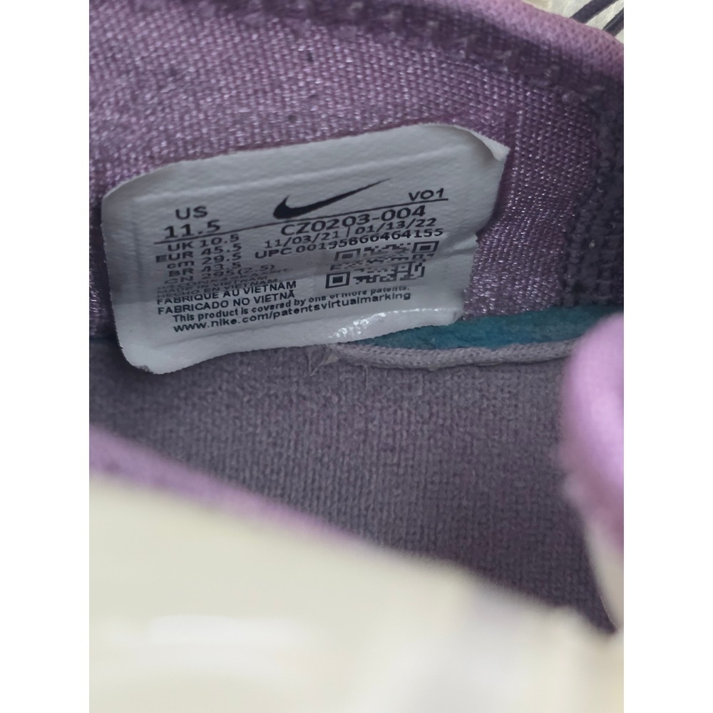 Nike LeBron 19 Low Pearl White Lilac CZ0203-004 Mens 11.5 Basketball Shoes - Picture 5 of 7